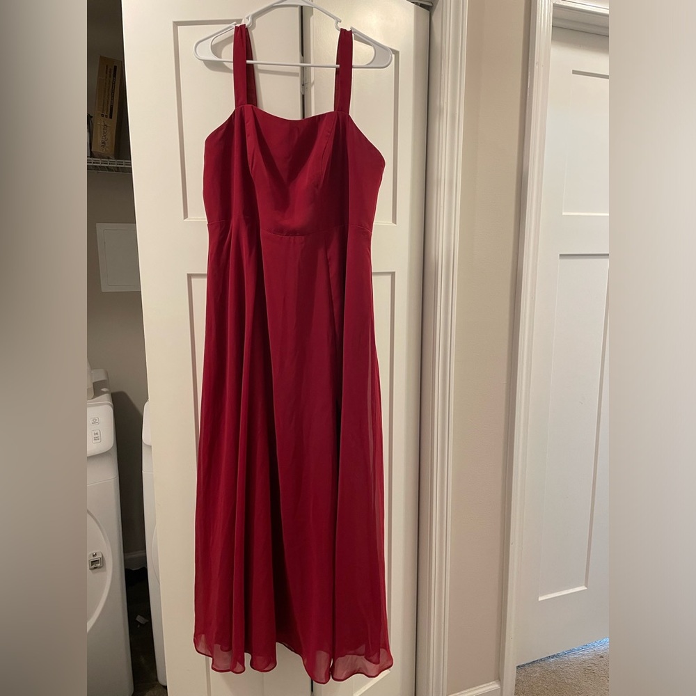 Azazie burgundy bridesmaid dress